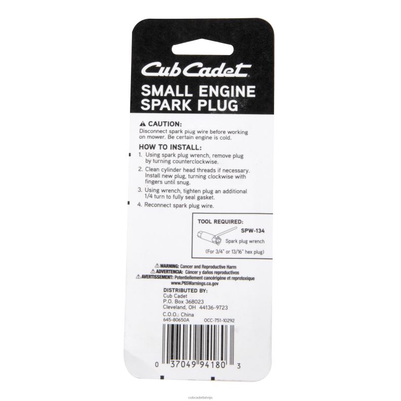 Cub Cadet aizdedzes svece - f6rtc piederums HD0Z4245