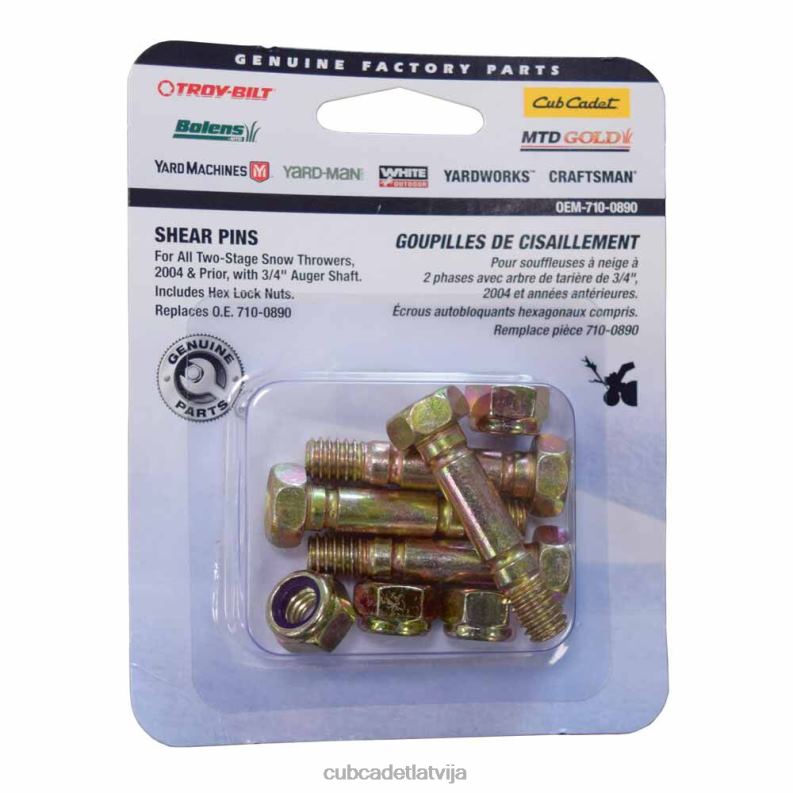 Cub Cadet bīdes skrūvju komplekts, 5/16-18 x 1,5" piederums HD0Z4246