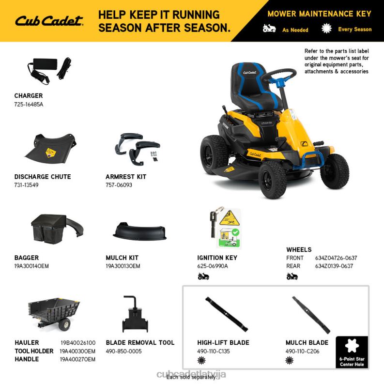Cub Cadet cc30e iekārtas HD0Z448
