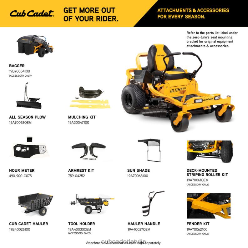 Cub Cadet zt1 46 iekārtas HD0Z45