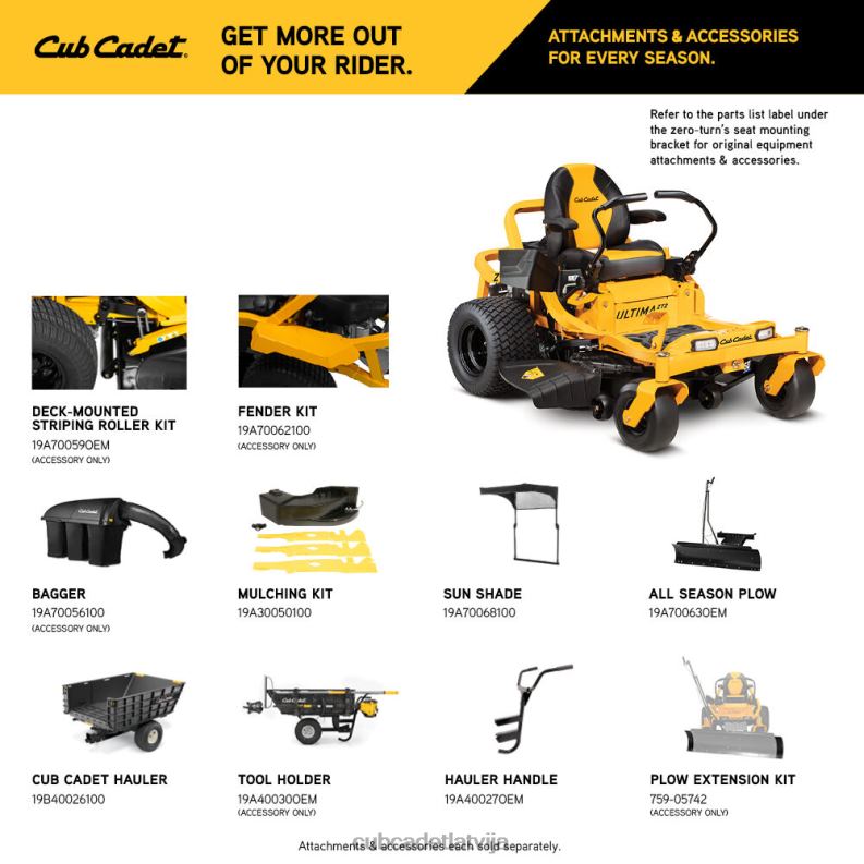 Cub Cadet zt2 54 iekārtas HD0Z421