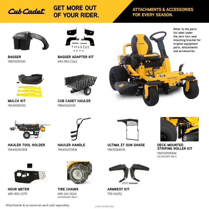 Cub Cadet zts1 50 iekārtas HD0Z48