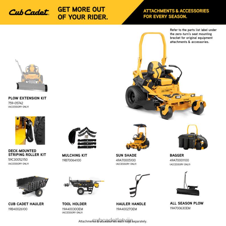 Cub Cadet ztx4 48 iekārtas HD0Z427