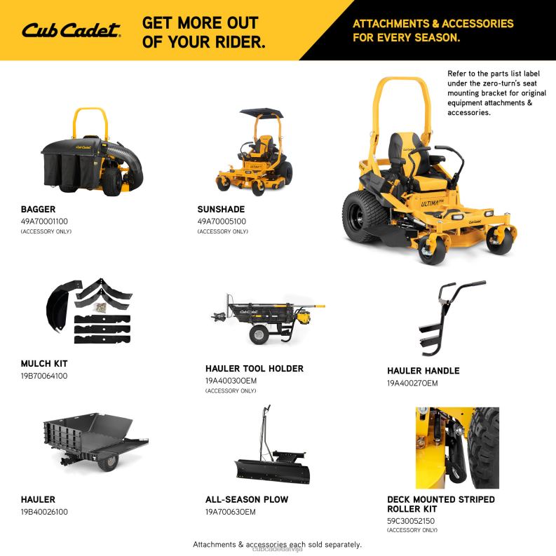 Cub Cadet ztx5 48 iekārtas HD0Z428