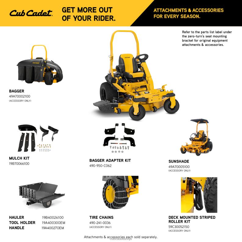 Cub Cadet ztxs6 60 iekārtas HD0Z416