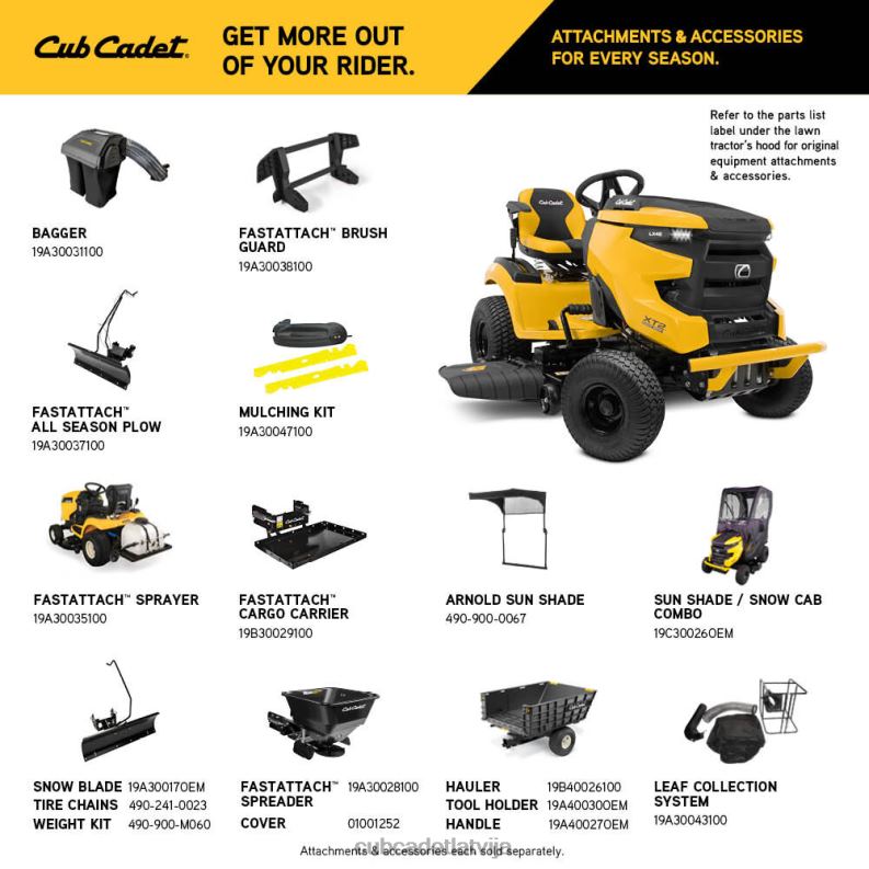 Cub Cadet xt2 lx46 iekārtas HD0Z438